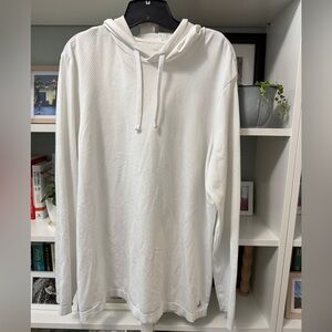 SALE: 3/$20 - Tek Gear athletic wear- White Hoodie L - EUC